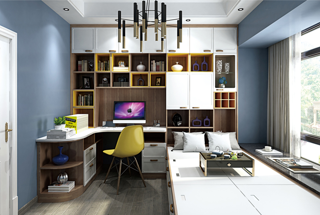 榻榻米組書房設計方案