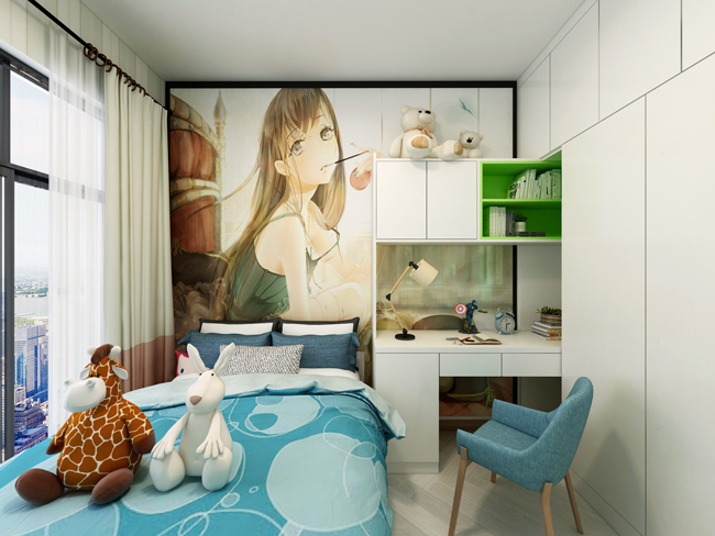 現(xiàn)代簡(jiǎn)約風(fēng)格效果兒童房