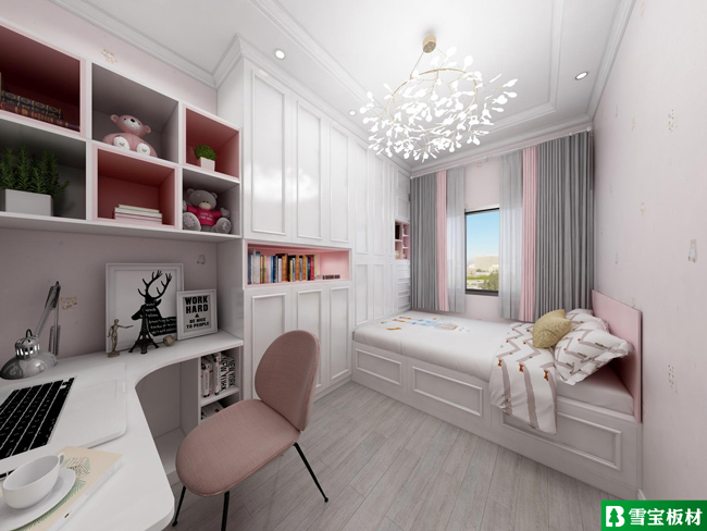 簡歐風格設計圖-女兒房