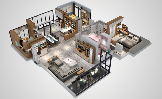 全屋定制效果圖