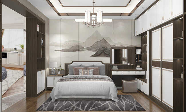 新中式全屋定制效果圖