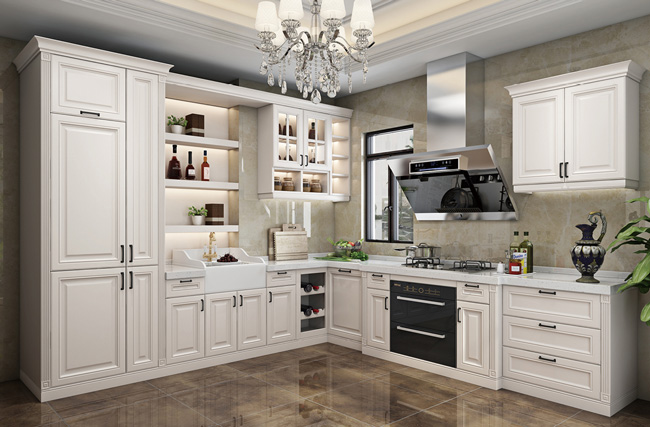 簡歐風格廚房裝修效果