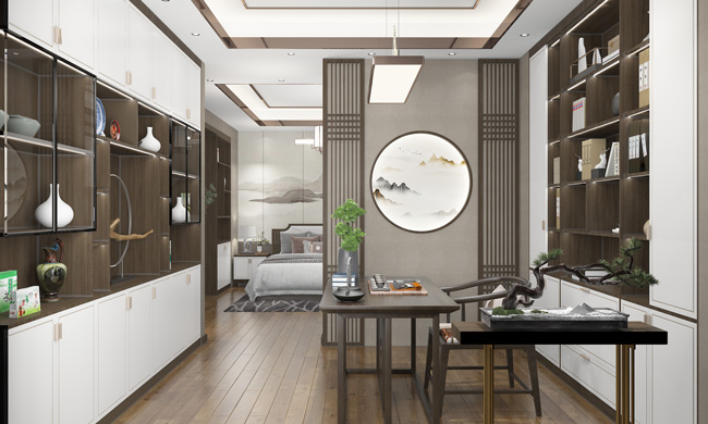 新中式全屋定制效果圖