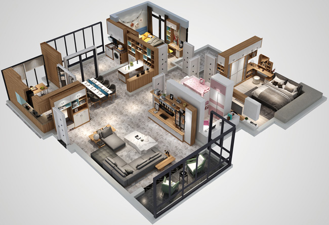 最新新房裝修方案,現代極簡裝修風格!